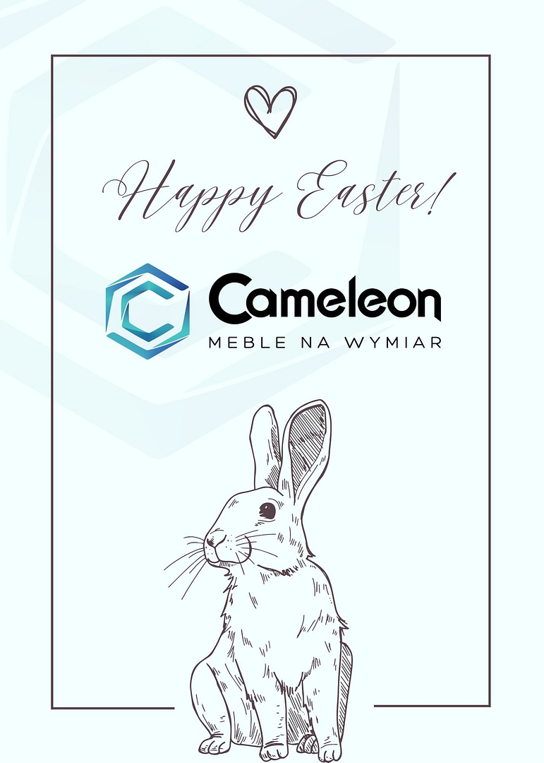 Easter rabbit light blue card